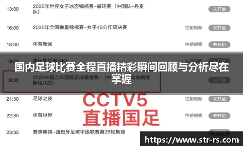 国内足球比赛全程直播精彩瞬间回顾与分析尽在掌握